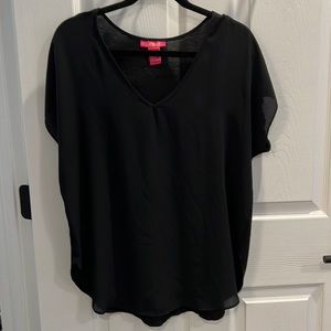 Catherine Malandrino Black Relaxed Top